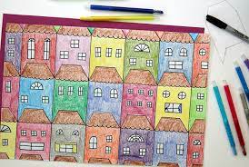 How does one get polygons that will tessellate? Exploring Tessellations With Houses To Draw And Color Make And Takes