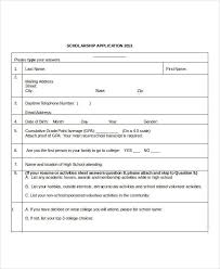 Broward college is committed to helping students finance their educational expenses while attending school. Free 8 Scholarship Application Examples Samples Doc General Scholarship Application Template Insymbio