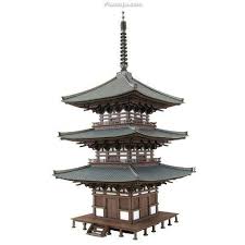 Miniatuart Visual Scene Series Three Story Pagoda 1 87 Unassembled Kit Ideias De Tatuagens Templos Oriental