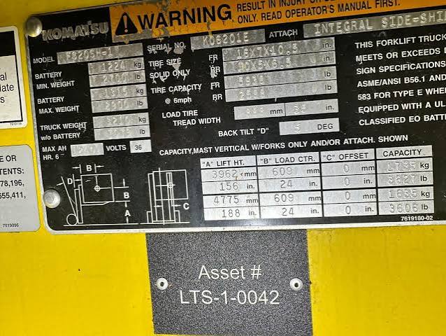 Komatsu FS20SH-1 Forklift