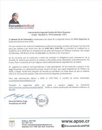 2017 Setiembre – Página 4 – APSE Asociación de Profesores de Segunda  Enseñanza – Costa Rica