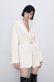 Blazer With Belt View All Dresses Woman Zara United Kingdom Frauen Blazer Outfit Blazer Modestil