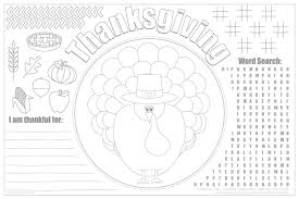 You can make these double sided by printing the coloring page on the back or print the coloring page to use separately. Printable Thanksgiving Placemats For Kids Free Live Craft Eat