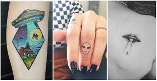 A lot of the common alien tattoos out there today are structured after the oval shaped alien head that most. Updated 50 Out Of This World Alien Tattoos August 2020