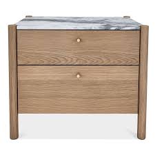 .nightstand with single drawer dakota nightstand in natural oak drawer is solid oak, with dovetail construction, and under mounted drawer glides, soft close drawers, pull at bottom to open danish modern nightstand, danish cord, bedside table, modern oak nightstand. Huppe Jules White Oak 2 Drawer Nightstand Bloomingdale S