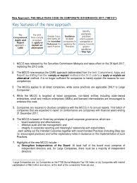 All companies are however encouraged to adopt the principles and recommendations of mccg 2012 and make good corporate. The Malaysian Code On Corporate Governance 2017 Mccg Summary V1 Corporate Governance Regulatory Compliance