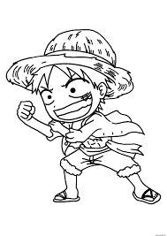 Coloriage one piece a imprimer. Coloriage One Piece Luffy Novocom Top