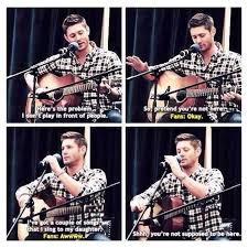 Anyone Know What Con This Is From Or Have A Video Link Or At Least Know What The Songs Were Supernatural Merchandise Supernatural Supernatural Fans