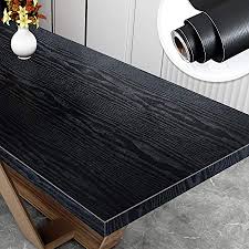 Yancorp 16 x120 inches matte black grain wood f&u faux wood grain wall paper self adhesive vinyl shelf liner covering for kitchen countertop cabinets drawer furniture wall decal (23.4 arrives before christmas. Black Wood Textured Grain Contact Paper Vinyl Self Adhesive Shelf Drawer Liner Covering For Kitchen Cabinets Shelves Table Countertop 15 7 Wx117 L Black Kitchen Utensils Gadgets Kitchen Accessories