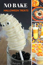 18 No Bake Halloween Treats So Easy To Make It S Scary Halloween Treats Halloween Desserts Holiday Treats
