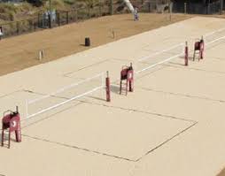 A replay will be enforced if the ball's landing spot is undeterminable. How To Build A Beach Volleyball Court Sports Imports