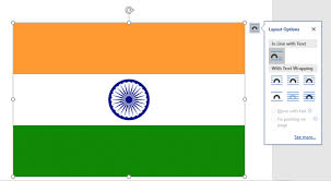 The indian flag is a horizontal tricolour in equal proportion of deep saffron on the top, white in the middle and dark green at the bottom. Add The Indian Flag Into Word Excel Or Powerpoint Office Watch