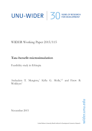 Genuine fresh coffee enjoyment cup after cup thanks to the best aroma system plus and the intense aroma feature, 2 airtight grain. Pdf Tax Benefit Microsimulation Feasibility Study Ethiopia