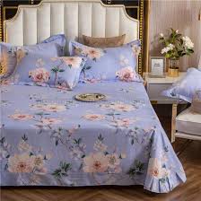 Homiest pink queen sheet set satin bedding sheets set, 4pc queen bed sheet set with deep pockets fitted sheet. Hot Sale Bedsheet Fashion Style Cotton Printed Queen Purple Bed Linen China Bed Sheet And Bed Sheet Set Price Made In China Com