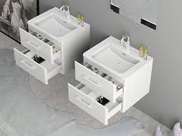 What are the shipping options for bathroom vanity sets? China Factory Made Hot Sale Master Bathroom Vanity Simple European Design Wall Hung Bathroom Furniture Cheap Unit Kazhongao Manufacturers And Suppliers Kazhongao