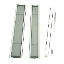 Practical french doors and the screens that love them | retracting solutions. Hideaway Screen Doors Brisa White Short Height Double Door Kit Retractable Sc 1 St The Home Depot