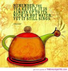 I have never heard of the head, or any other part of the body, referred to as the tea kettle before. Kettle Quotes Quotesgram