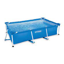 How to vacuum a pool. Intex 8 5 X 5 3 X 2 13 Foot Rectangular Frame Above Ground Swimming Pool Blue Walmart Com Walmart Com
