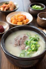 I loved the big portions you would recieve at most restaurants. Seolleongtang Ox Bone Soup Korean Bapsang