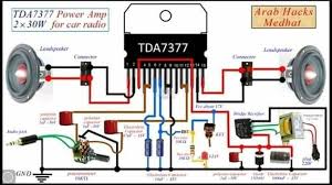 100w amplifier circuit tda7294 installed on a single board on the vu meter (lm3914), bass treble sound settings in the tone control circuit (4558 opamp). Tda7377 Amplifier Circuit Diagram Circuit Diagram Electronic Circuit Design Audio Amplifier