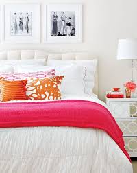 White Bedroom With Pops Of Color White Bedroom Ideas White Bedroom Ideas Tags White Bedroom Boho White Bedroom Walls Bedroom Orange Home Home Bedroom