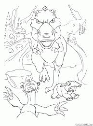 Sid ice age coloring pages. Coloring Page Sid In Panic