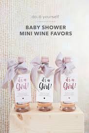 Planning a diy baby shower is one of the most fun celebrations to plan. These Diy Baby Shower Mini Wine Favors Are Just Too Cute