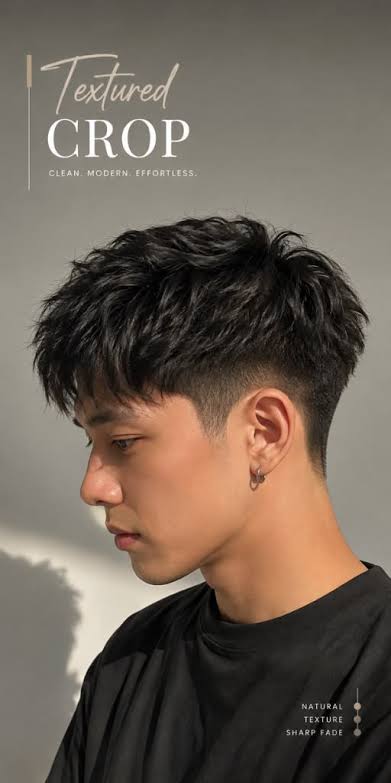Modern Textured Crop Fade Inspiration 💇&zwj;♂️✨