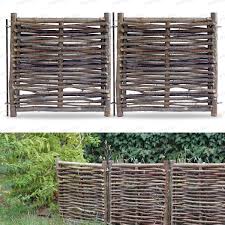 Petite Barriere Noisetier 50 X H 50cm Avec Tige Lot De 2 Panneau Noisetier Noisetier Jardins