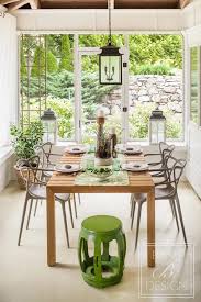 The Dining Area Kingsley Bate Teak Table And Starck Chairs Darby Road Antiques Antique Wood Leg Candlestick Holders Custom Runner A Decoracao Casas Cadeiras