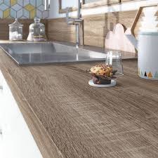 Plan De Travail Stratifie Effet Chene Havane Mat L 315 X P 65 Cm Ep 38 Mm En 2020 Plan De Travail Cuisine Plan De Travail Et Renovation Cuisine