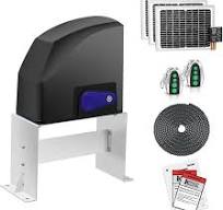TOPENS DKC500S Solar Sliding Gate Opener Chain Drive Automatic Gate Motor  for Heavy Driveway Slide Gates Up to 1300 Pounds, Electric Gate Operator ...