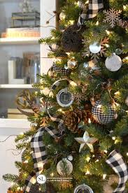 Black And White Plaid Christmas Decor Black And White Plaid Buffalo Check Christmas Tree 2015 Michaels Dream Tree Challenge Bystephanielynn Christmas Tree Themes Christmas Tree Christmas Decorations Rustic