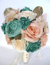 Check spelling or type a new query. Wedding Bouquet Bridal Silk Flower Coral Teal Mint Green Gray Peach Silver 17 Pcs Package Flowers Arrangement Centerpiece Rosesanddreams Accessories Bouquets Corsages Bgc Sedahotels Com