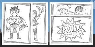 Ks1 Superheroes Colouring Pages Teacher Made