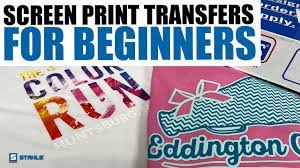 Place a sheet of transfer paper on the vacuum platen, start the vacuum, lower the screen and print with just one squeegee stroke. Beginners Guide To Screen Print Transfers From Transfer Express Youtube