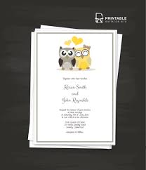 Owls 2017 Pdf Wedding Invitation Template Style The Texts Yourself And Print At Home Wedding Invitation Templates Buy Wedding Invitations Invitation Template