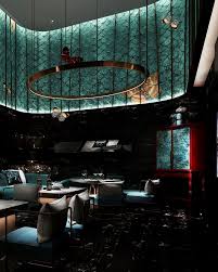 The island setup is best for restaurants with ample kitchen space to ensure that the island doesn't create an obstacle for the boh team. Dark Butterfly Decor Cafe Bar Design Bar Design Restaurant Restaurant Design