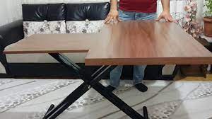 Küçük alanlar için yemek masası fikirleri. Akilli Sehpa Sihirli Sehpa Orta Sehpa Yemek Masasi Calisma Masasi Yer Sofrasi Youtube