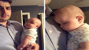 Dad Gets Baby To Sleep Talking About Job Youtube