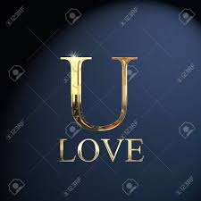If you want to reduce the file size of a microsoft word document to more easily share it or save disk space, compressing the images it contains will do the trick. Gold Alphabet Letter U Word Love On A Blue Background Stock Photo Picture And Royalty Free Image Image 14052908
