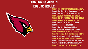 The nfl schedule will be released may 12th. Arizona Cardinals Release 2020 Regular Season Schedule Arizona News Azfamily Com