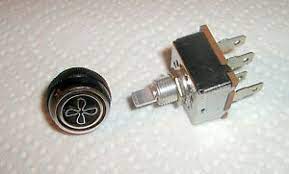 Rotary Air Conditioning 3 Speed Blower Switch Indak Made Usa With Fan Knob Ebay