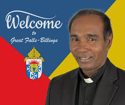We would like to extend a heartfelt welcome to the newest priest  ministering in the Diocese. Fr. Joseph Asirvatham, HGN, was welcomed by the  St. Paul's Mission community in Hays, MT this