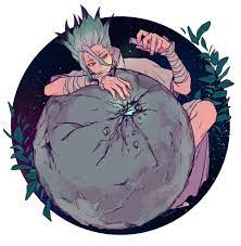 dr stone anime stone world anime art