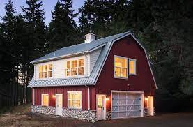 Above Garage Apartment Gambrel Barn Barn House Design Barn Style House