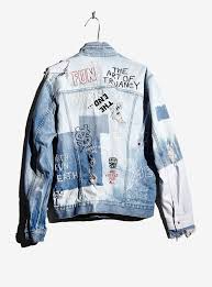 Black And Blue Split Denim Jacket Unisex Jacket Wasted Roadie Denim Fashion Denim Inspiration Fashion