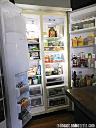 You want wooden kitchen fridge. Our Built In Fridge Fiasco Redhead Can Decorate