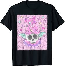 Pastel purple, lavender, light pink. Buy Pastel Goth Creepy Bear Skull Kawaii Aesthetic Pink Grunge T Shirt Online In Indonesia B09hy63nv1