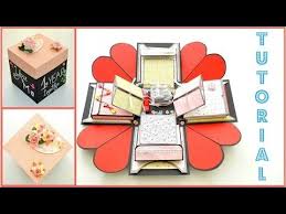 Here is a video tutorial on how to make a box card. Diy Paper Crafts How To Make An Exploding Box Card Scrapbooking Tutorial Diy Exploding Box Exploding Box Card Exploding Gift Box